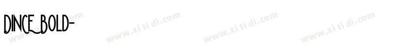 DINCE Bold字体转换